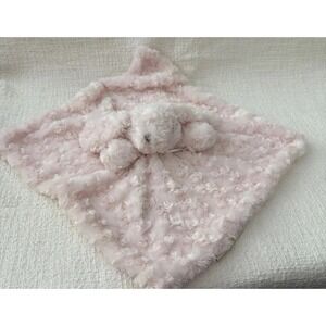 Blankets and Beyond‎ Pink Bunny Rabbit Lovey Soft Plush Swirl Security Blanket